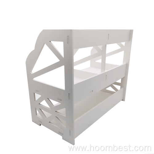 Mini Narrow Desk White Ladder Organizers